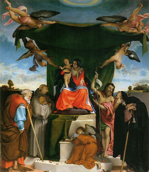 Lorenzo Lotto Thronende Madonna